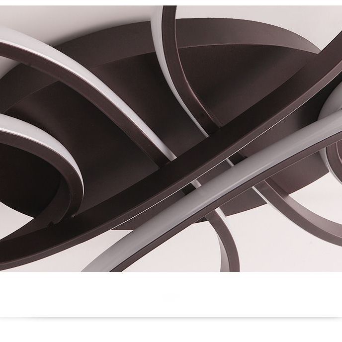 Lumière montée sur le ruban à lampe à chasse à lame à floraison simpliste LED semi-fluste plafond plafond Light