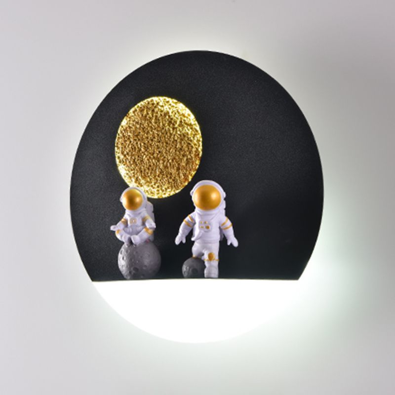 1 Light Geometric Wall Lighting Fixtures Modern Style Metal Wall Lights