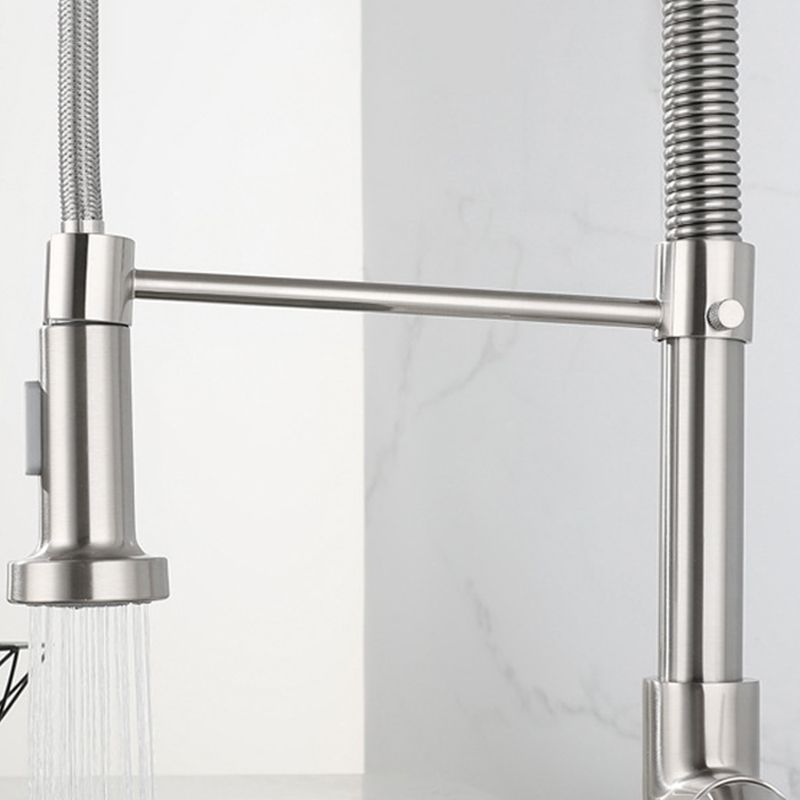 Modern Farmhouse Kitchen Faucet Pull down Single Handle 304 Stainless Steel Faucet