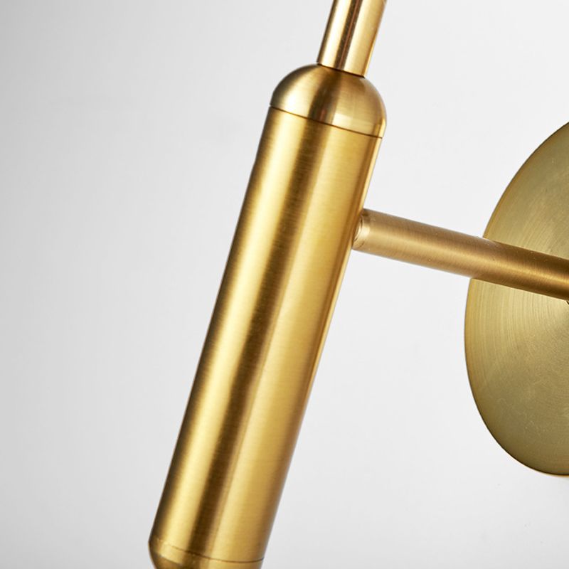 1-Light Aluminium Wall Lamp in Modern Creative Style Glass Globe Wall Sconce for Bedroom