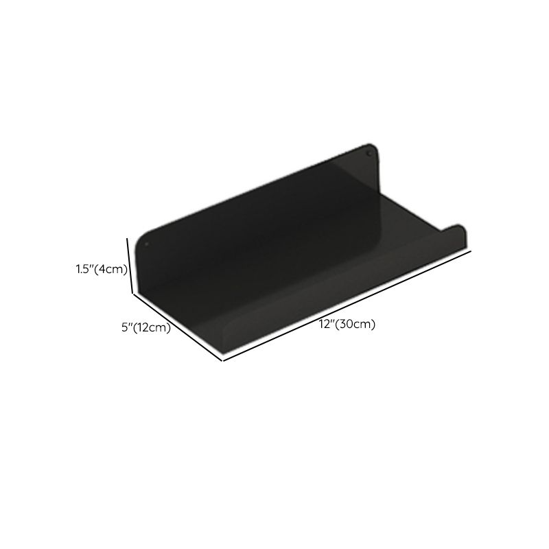 Metal Closed Back Bookcase Floating Glam Wall Mounted Bookshelf