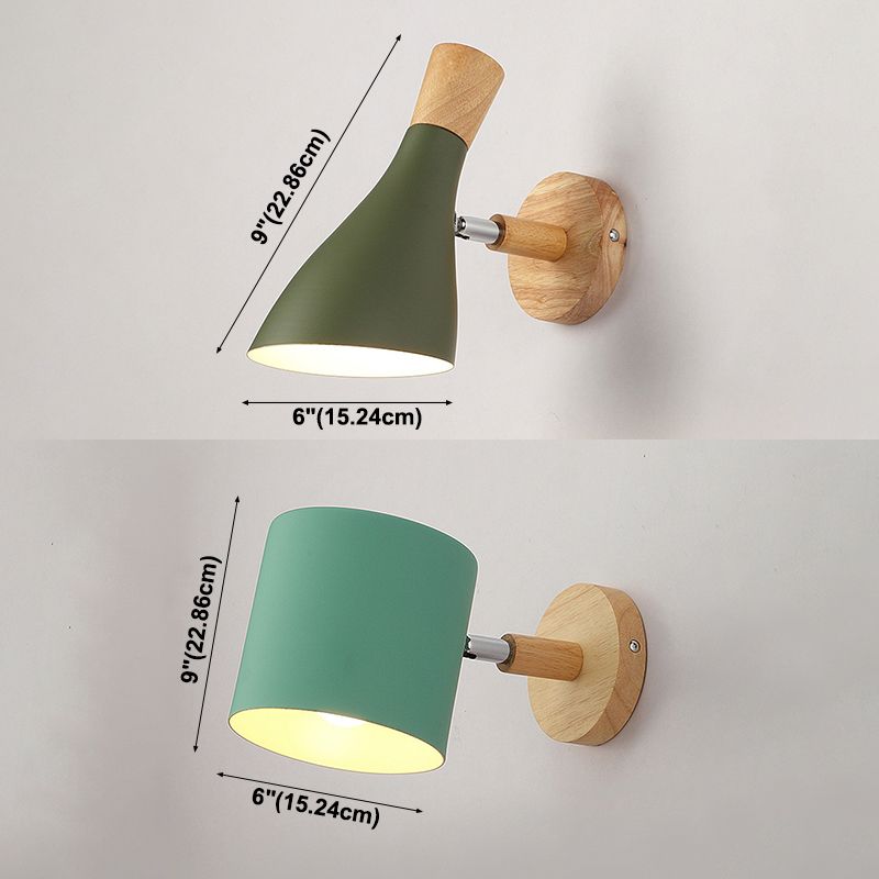 Simple Modern Characteristic Style Wall Sconce Lighting Metal Sconce for Bedroom Study Corridor