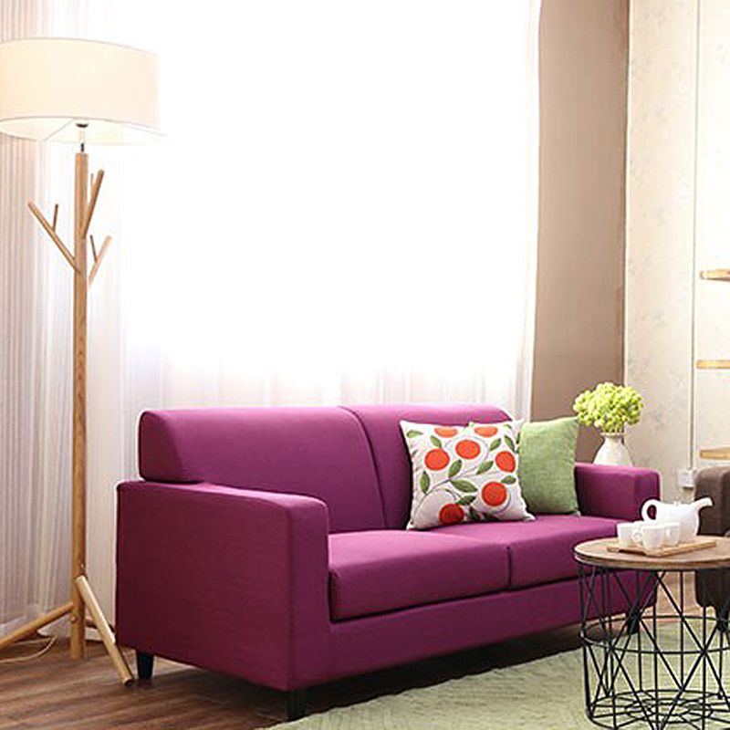 Contemporary Cushions Square Arm Living Room Stationary Seating