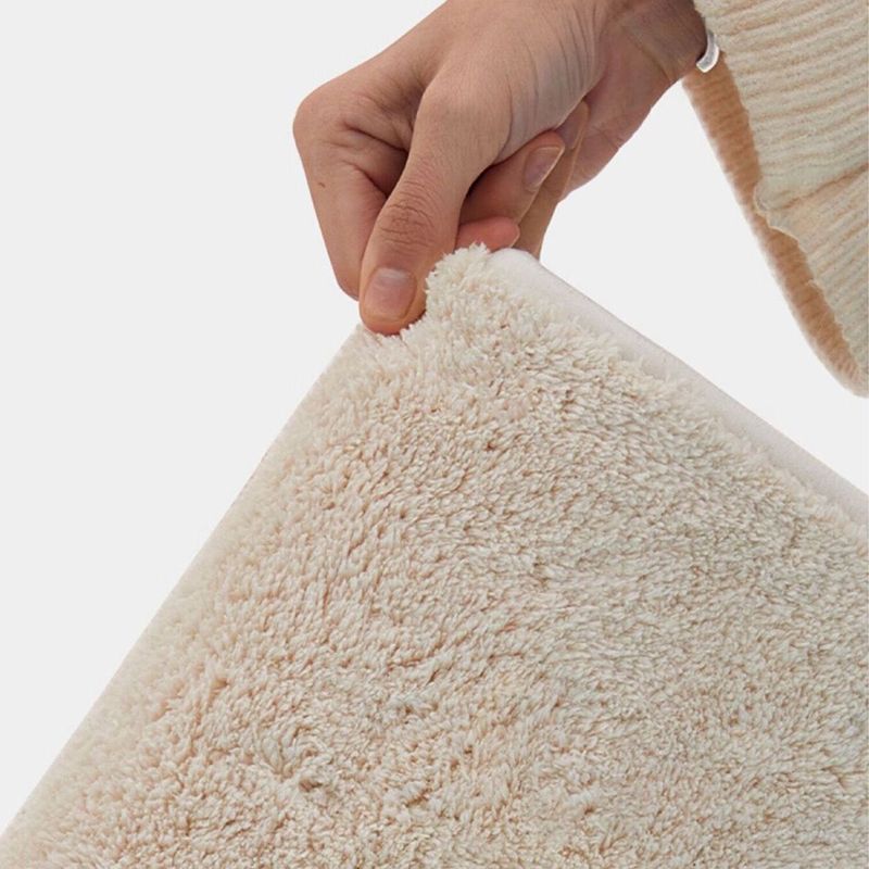 Brown Circle Rug Polyester Modern Area Rug Non-Slip Backing Rug for Living Room