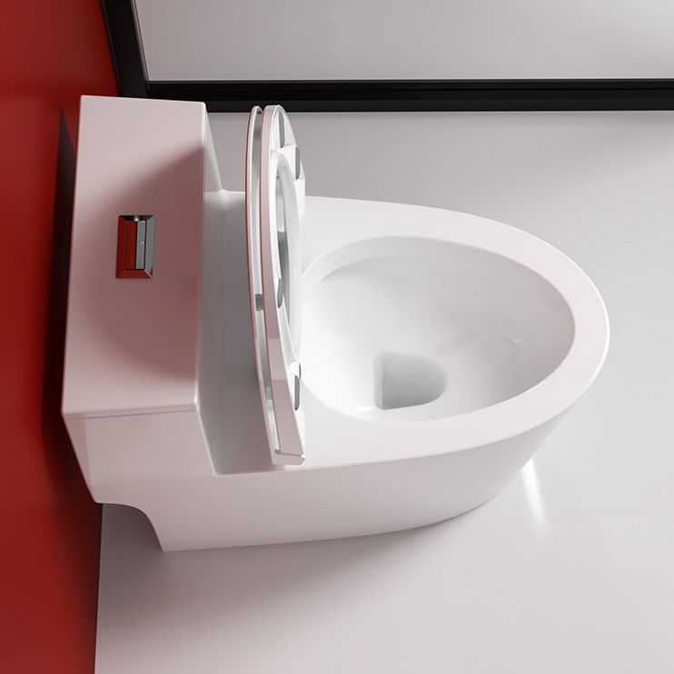 Modern White Siphon Jet Urine Toilet Wall Hung Toilet Bowl with Toilet Seat