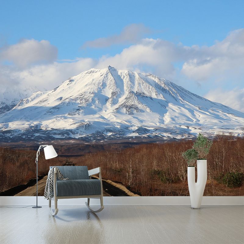 Mountain View Wall Mural Wallpaper Modern Mildew Resistant for Bedroom