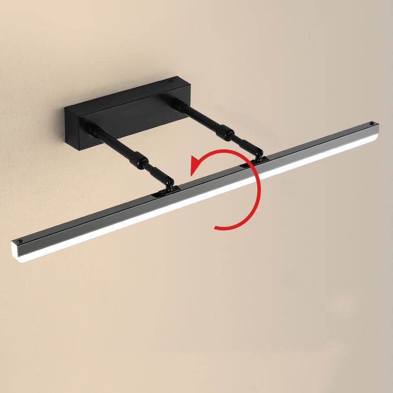 Metall lineare Wandbeleuchtung Vorlagen zeitgenössische LED -Wandleuchte für Badezimmer