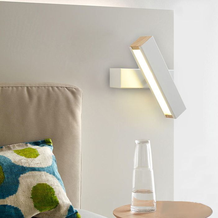 Luz de la pared de la pared de sombra cuadrada simple de luz simple iluminación de pared de metal de estilo simple