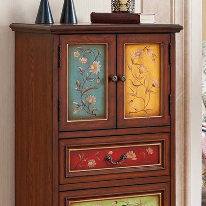 15.6-inch Width Solid Wood Storage Chest Traditional Dresser