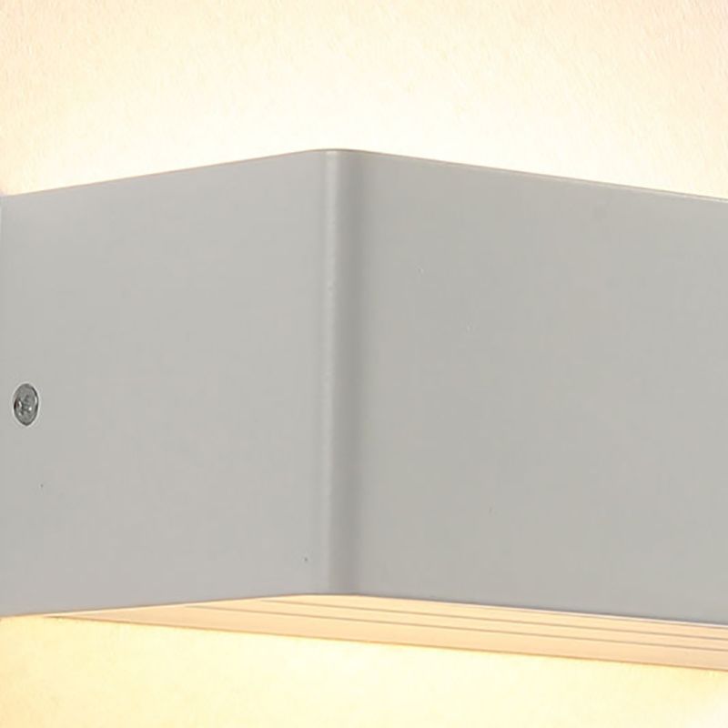 Rectangular Staircase LED Wall Lamp Aluminum Macaron Style Wall Washer Sconce