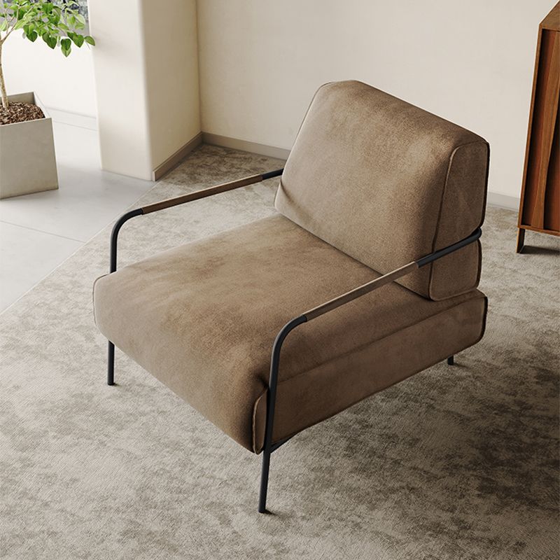 Contemporary Arm Accent Chair Modern Cushion Back Accent Chair