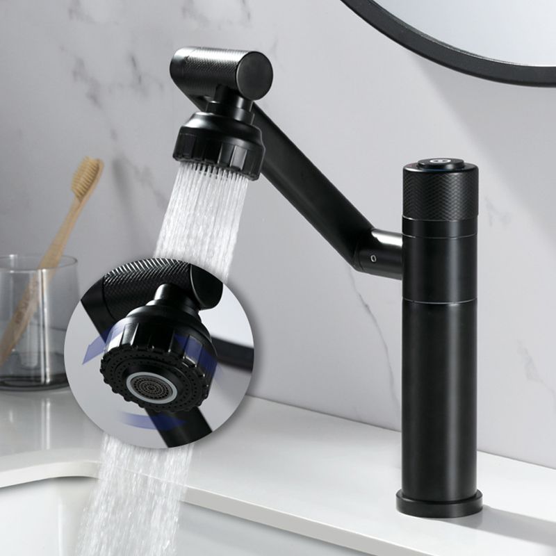 Modern Vessel Faucet Stainless Steel Single Handle Bendable Vessel Faucet