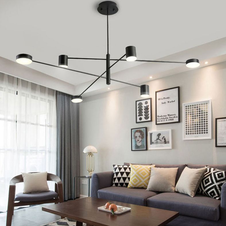 LED Postmodern Chandelier Lighting Metal Ceiling Pendant Light for Living Room
