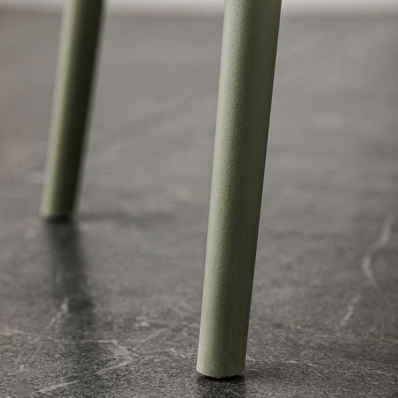 Kitchen Faux Leather Side Chair Modern Style Parsons Armless Chair Set