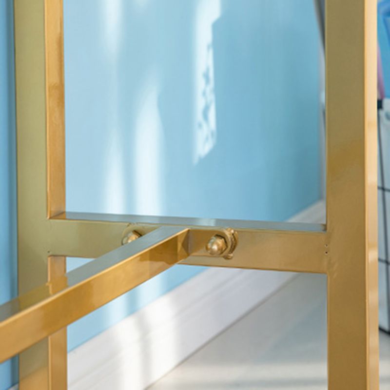 Glam Rectangle Pub Set 1/4/7 Pieces Faux Marble Bar Table with Upholstered Stools