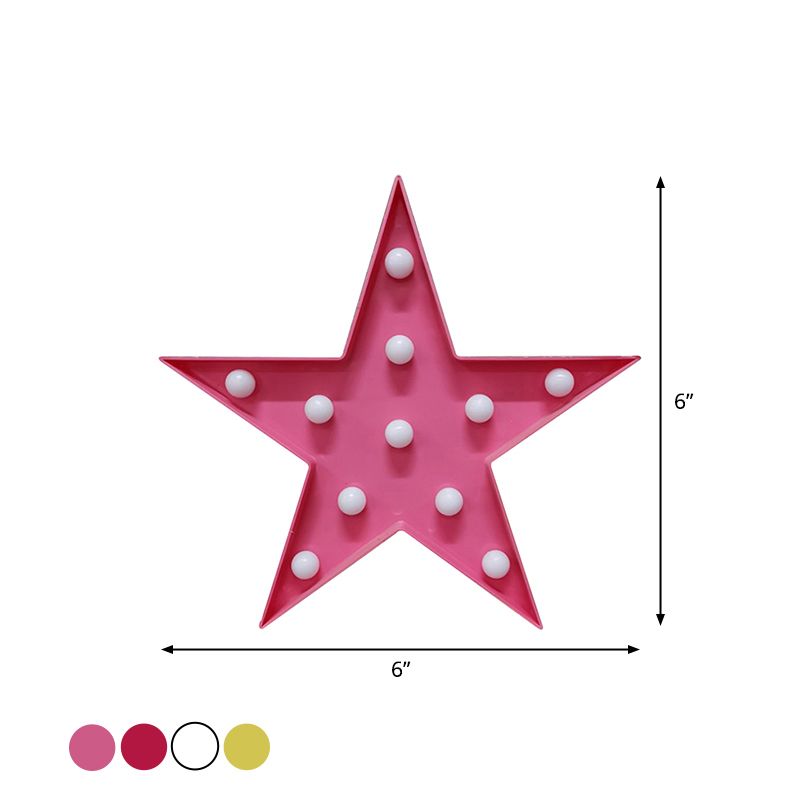 Stand de nuit en plastique pentagramme éclair