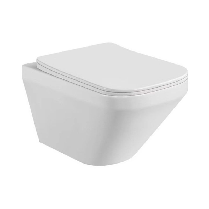 Wall-mounted Toilet Household Concealed Tank In-Wall Small Apartment with Toilet Seat