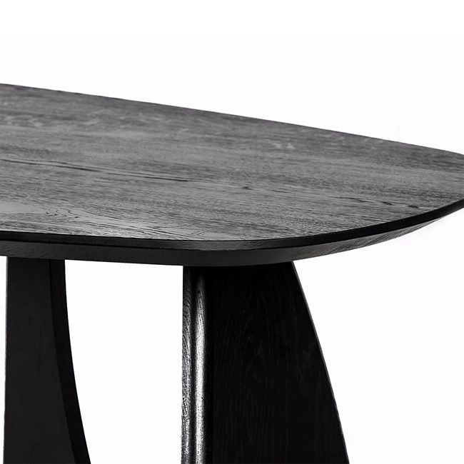 Pine Solid Wood Dining Table Double Pedestal Table for Kitchen