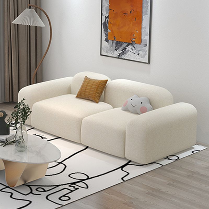 Wool Tight Back Sofa 39.37"W * 25.59" H in White for Living Room