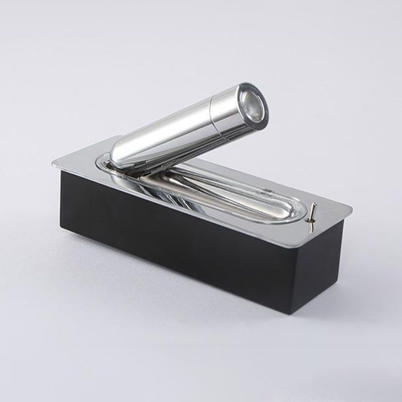 1-Light Cylindrical Wall Mount Light Modern Style Metal Reading Wall Lamp