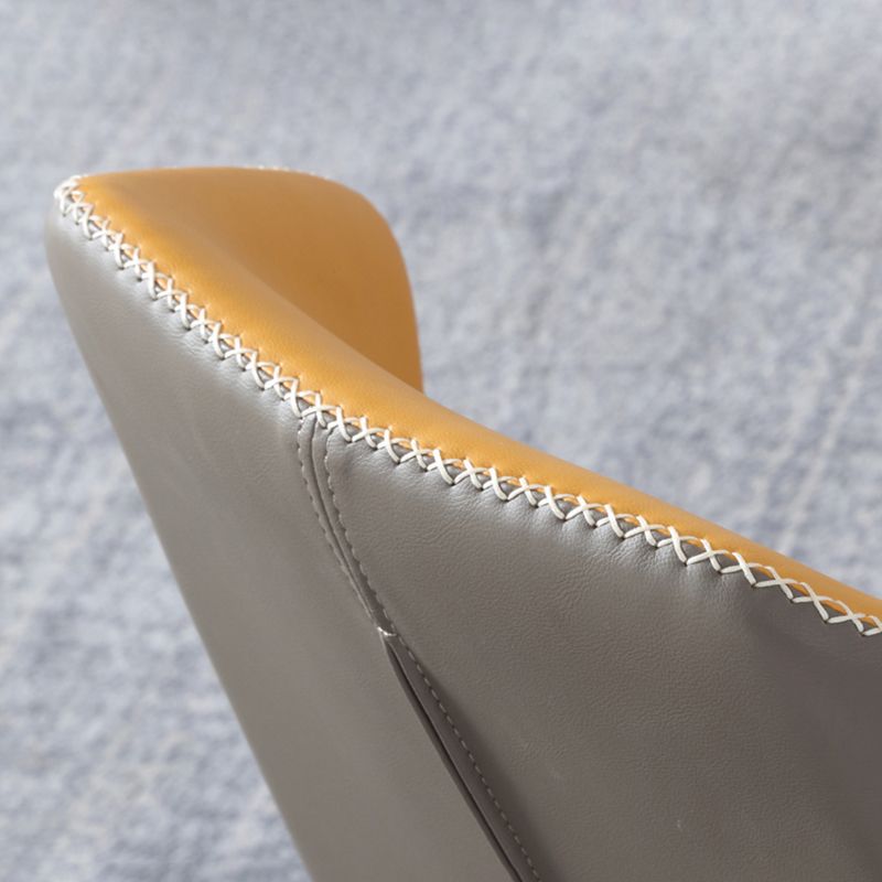 Sillas de comedor de metal industrial, silla lateral sin brazos para uso doméstico (juego de 2)