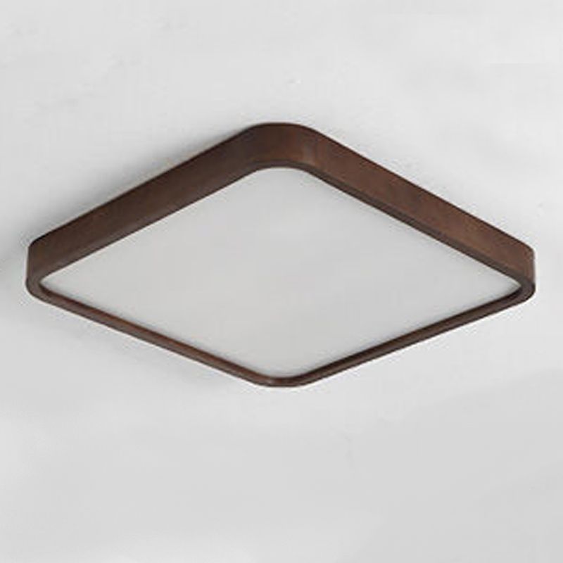 Geometría de la lámpara de techo LED de la lámpara de madera moderna 1 Monte de descarga de luz para el dormitorio de restaurante