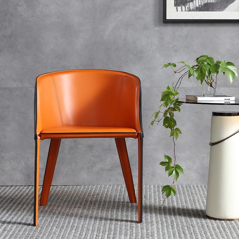 Faux Leather Kitchen Dining Side Chairs Contemporary Metal Side Chairs