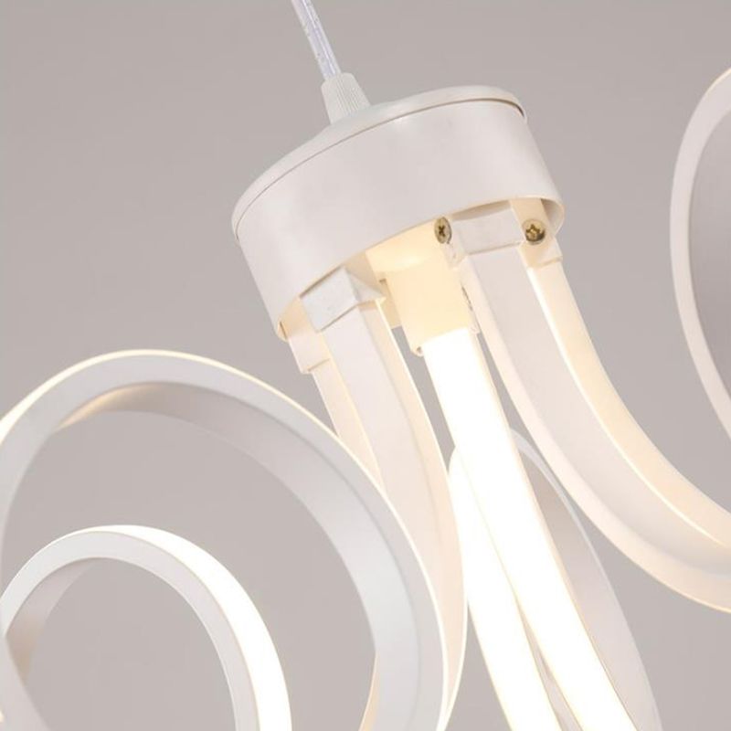 Simplicity Octopus Chandelier Acrylic LED 1 Light Kitchen Hanging Pendant in Warm/White Light