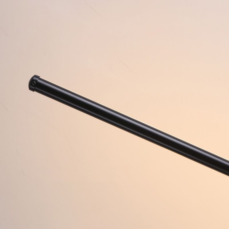 Metal Linear Shape Floor Lighting Modern 1-Light Floor Mounted Light Fixture