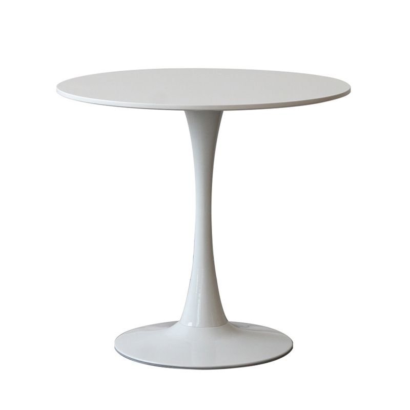 Contemporary Top Dining Table Round Dining Table with Pedestal Base