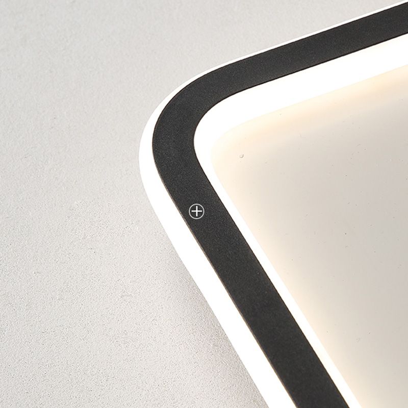 Plafonnier encastré rectangulaire avec abat - jour acrylique pour salon