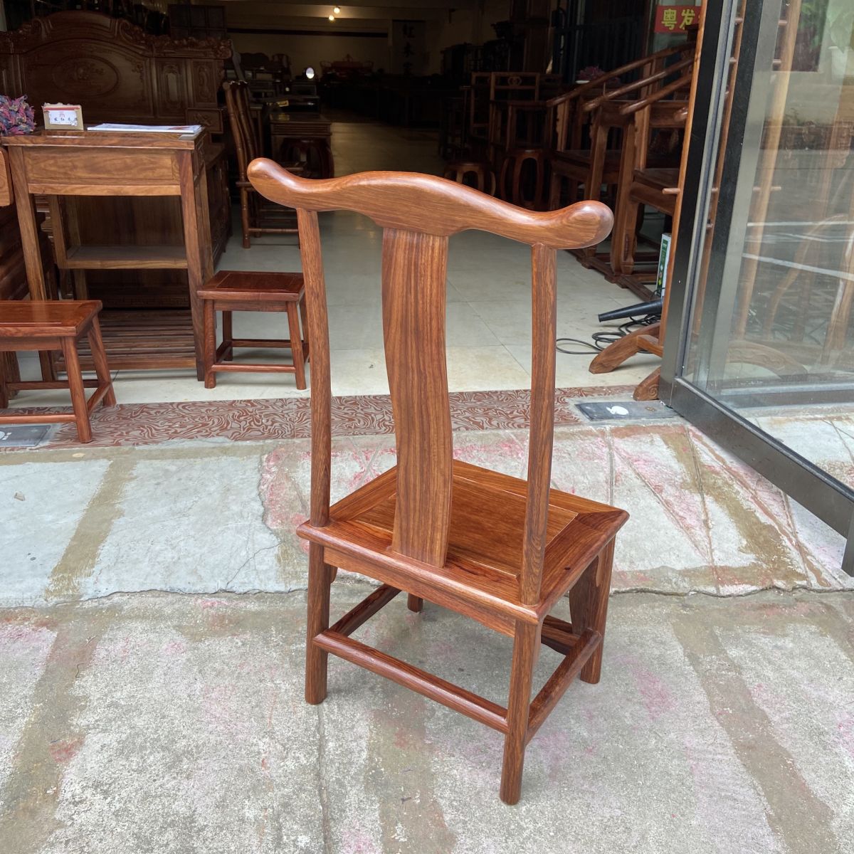 Modern Style Dining Chair Wooden Slat Back Side Chair for Living Room