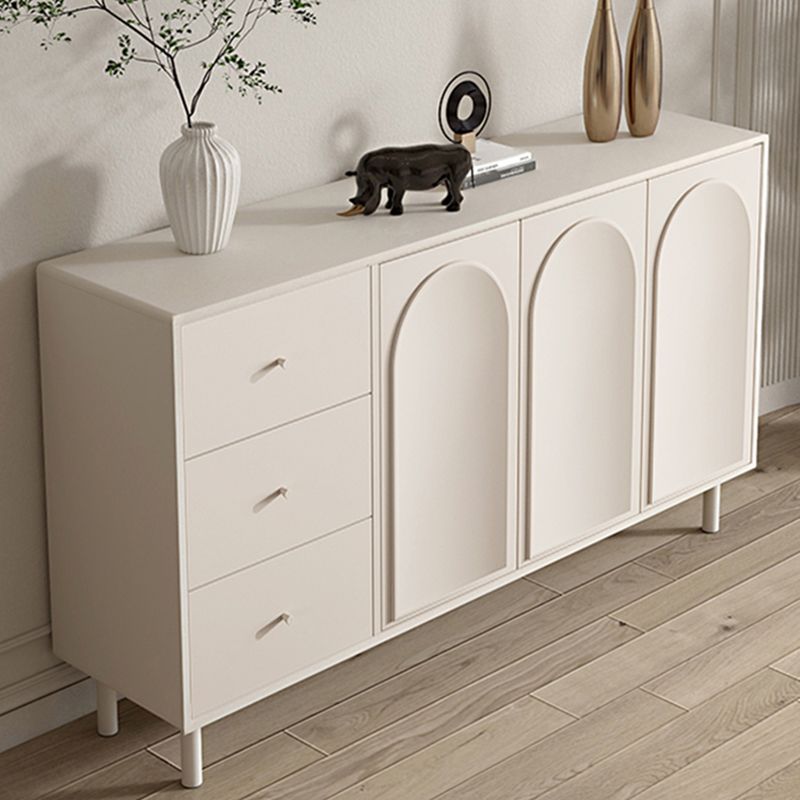 Modern Dining Server Engineered Wood Buffet Server with Doors for Living Room