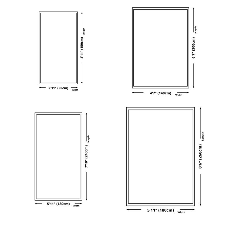 Black Modern Rug Polyester Striped Rug Non-Slip Backing Rug for Home Decoration