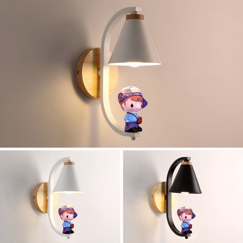 Créativité Mall Mur Sconce Boy and Girl Wall Murd Lightture For Child Room
