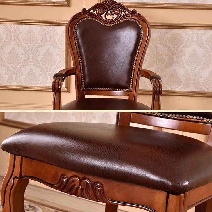 Silla de madera de roble de estilo escandinavo, juego de sillas de cocina y comedor con brazo trasero abierto