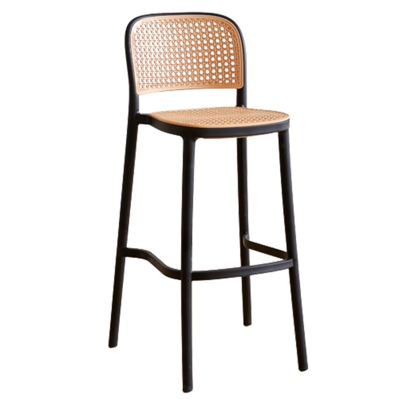 Modern Plastic Frame Counter Bar Stool Footrest Armless Stool