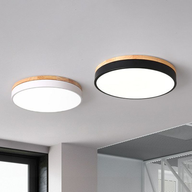 Cirkelvormige slaapkamer inbouwverlichting Acryl simplistische LED-inbouwarmatuur