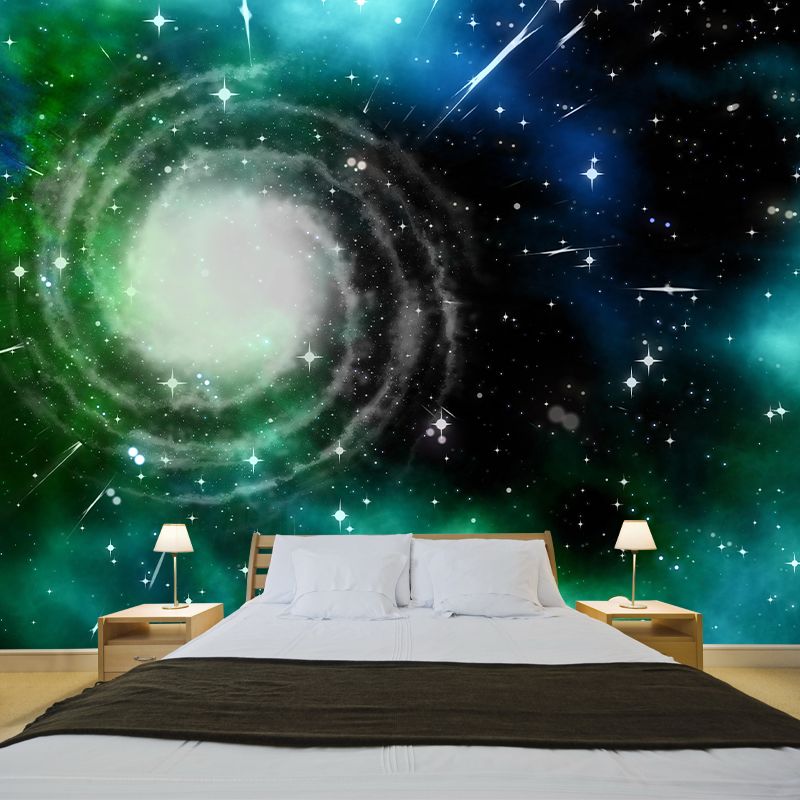 Astronomy Wall Mural Sci-Fi Style Wall Covering for Sitting Room Decor