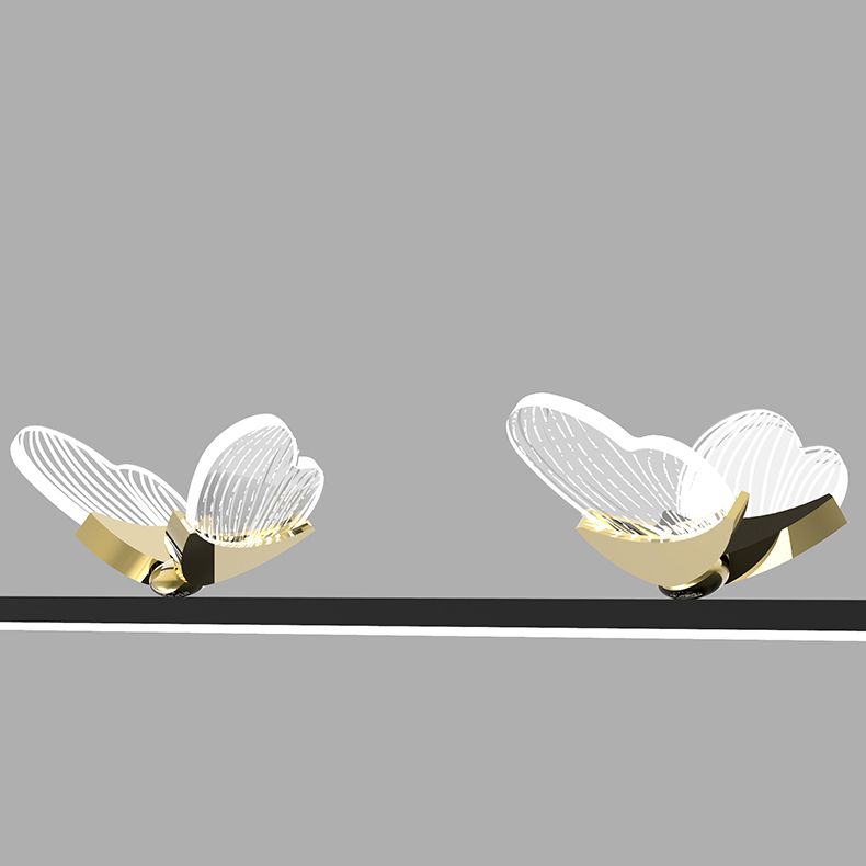 Linear Shape Island Lighting Ideas Contemporary Style Metal Island Pendants