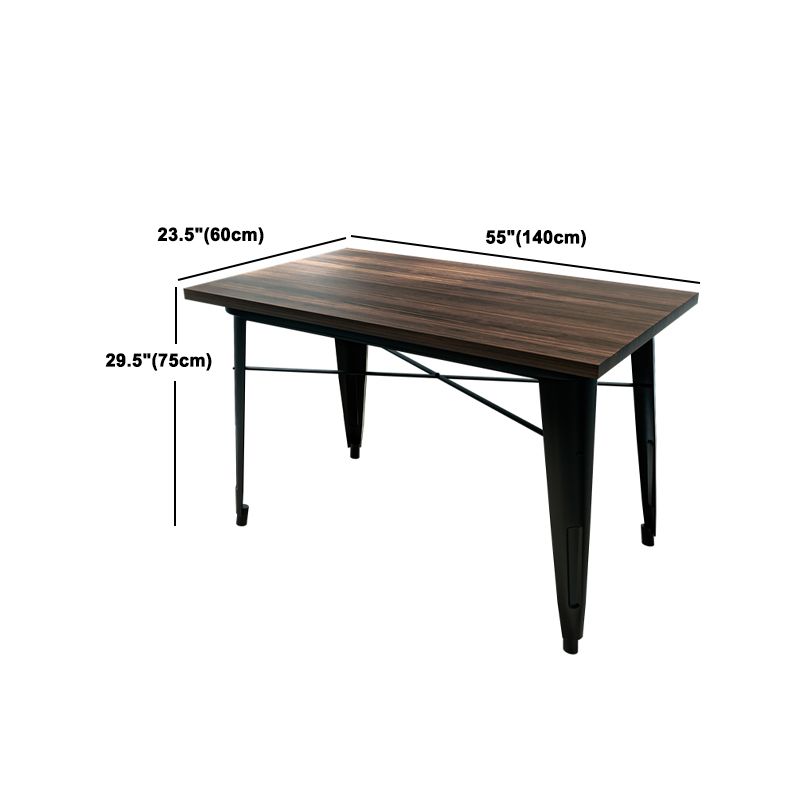 Coffee Shop Dining Table Set 1/2/3/5/7 Pieces Wood and Metal Dinette Set