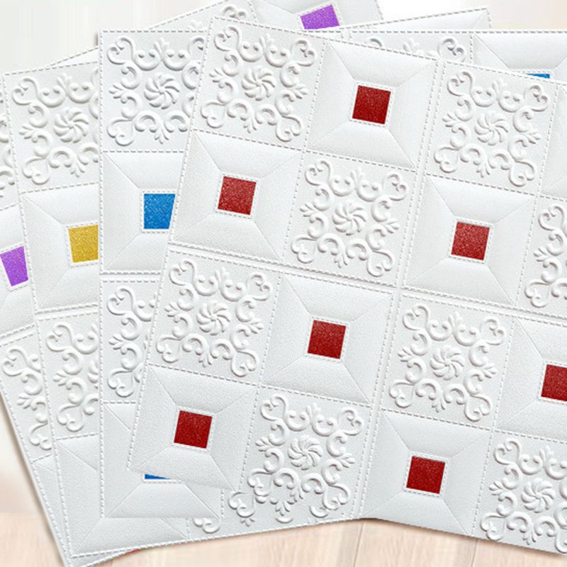 Modern Wall Paneling Foam 3D Embossed Peel and Stick Wall Panel