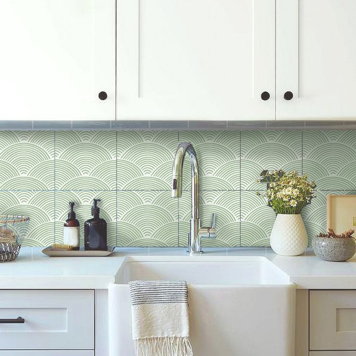 Modern Mosaic Tile Peel and Stick Tile Pvc Kitchen Backsplash Peel and Stick Wall Tile