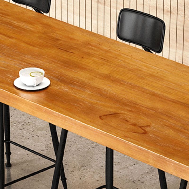 1/9 Pieces Bar Stool and Table Set Rectangular Pub Table Set