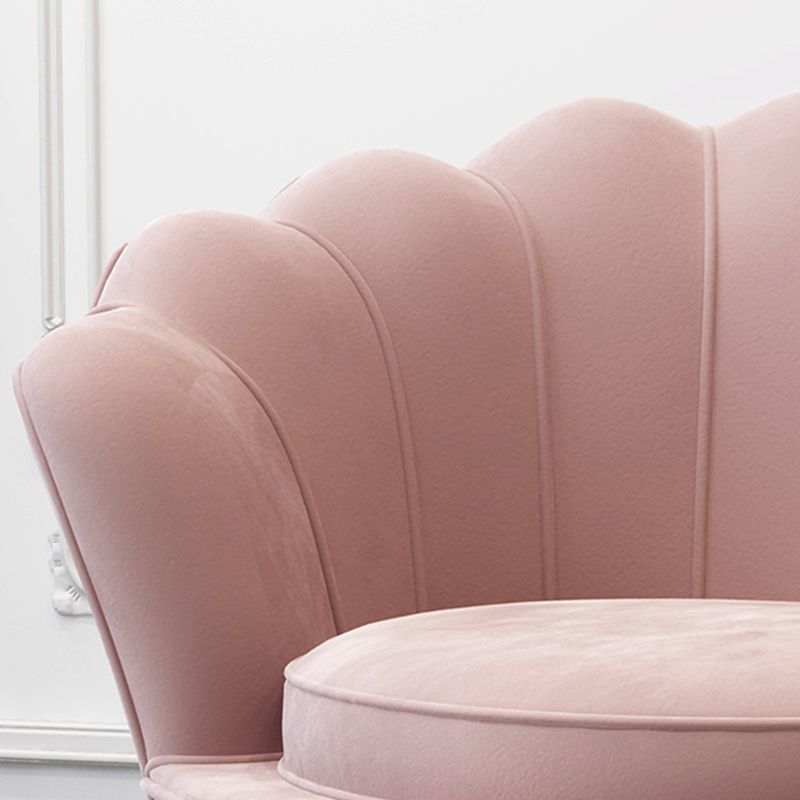 28.74" L x 28.74" W x 30.70" H Barrel Chair Sewn Pillow Back Accent Chair