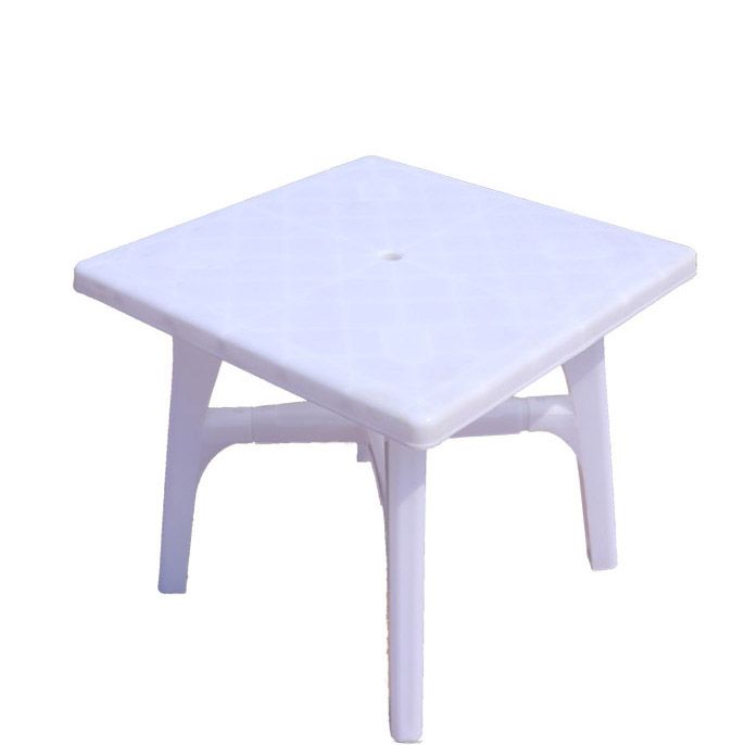 Modern Geometric Courtyard Table Plastic Waterproof Outdoor Table