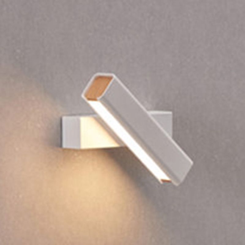 Square Shade Metal Wall Sconce Modern Style 1 Light Wall Mounted Light