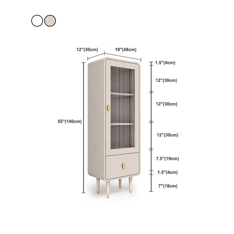 Modernes Standard -Bücherregal Back -Bücherregal mit Schubladen und Tür