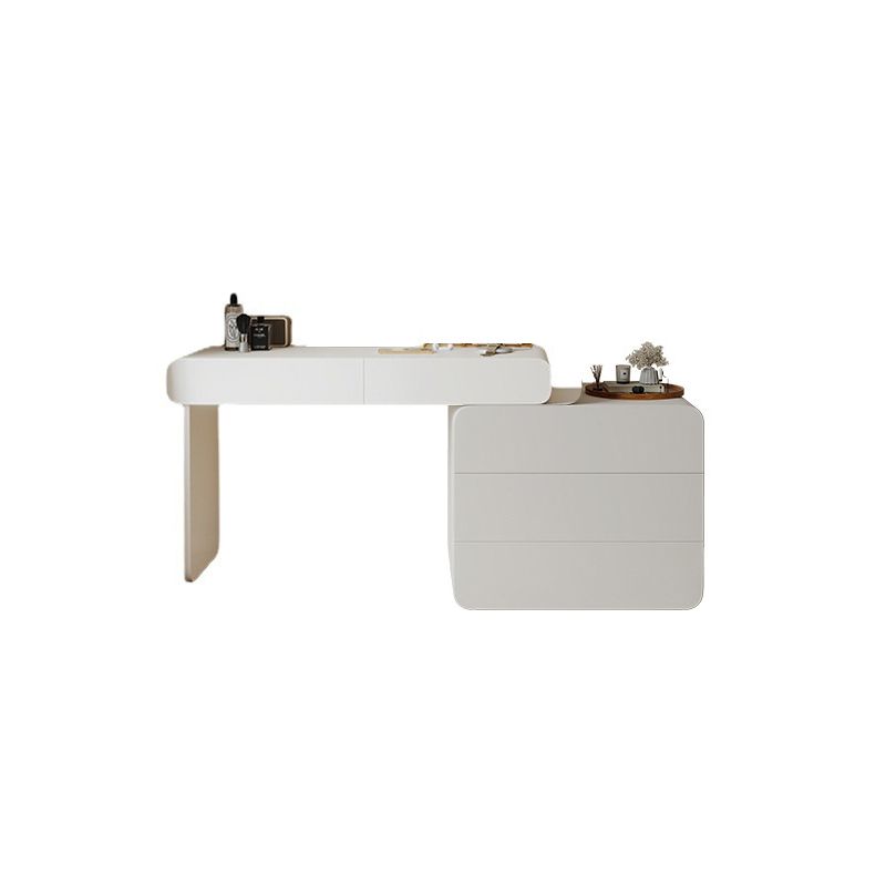 Contemporary Lighted Mirror Vanity Tables Bedroom Makeup Vanity Desk Table with Drawer