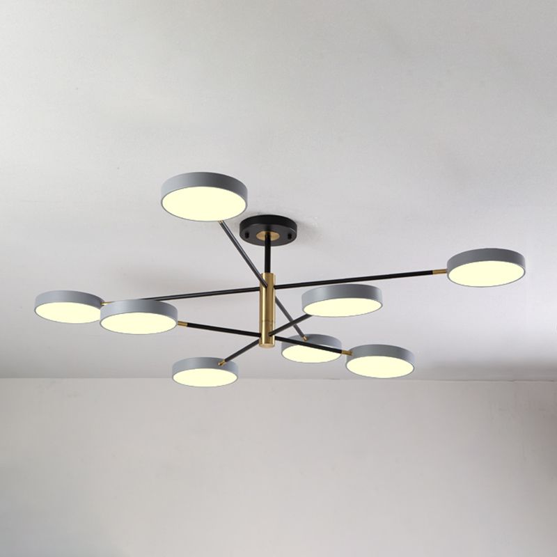 Lámparas colgantes de forma de geometría estilo moderno de metal colgante de metal accesorios